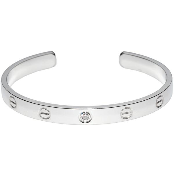 Cartier カルティエ ブレスレット K18WG ダイヤ1P(0.10ct) ラブ Cartier カルティエ ブレスレット K18WG ダイヤ1P(0.10ct) ラブ