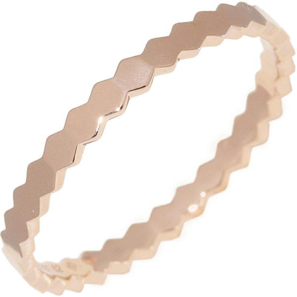 CHAUMET ショーメ 指輪 K18PG ビーマイラブ ハニカムリング 幅2.5ミリ  