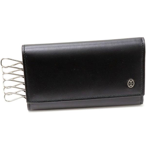 Cartier（カルティエ） 6連キーケース パシャ カーフ 黒 L3000127 