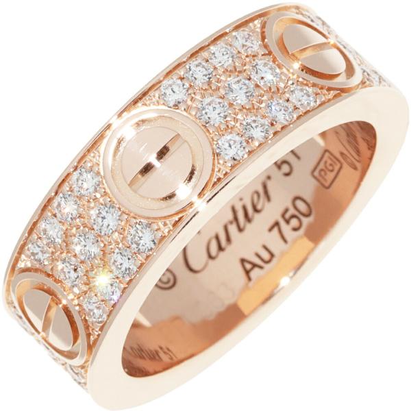 Cartier カルティエ 指輪 K18PG フルパヴェダイヤ66P(0.70ct Cartier カルティエ 指輪 K18PG フルパヴェダイヤ66P(0.70ct