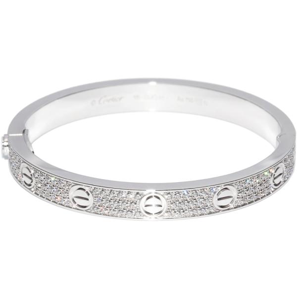 Cartier カルティエ バングル K18WG ダイヤ204P(約計1.99ct