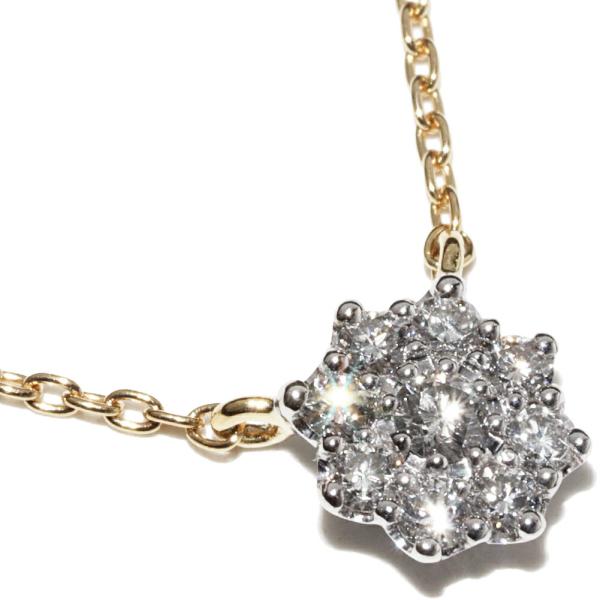 ベルシオラ ダイヤ18KYGネックレス 美品 BELLESIORA ベルシオラ 