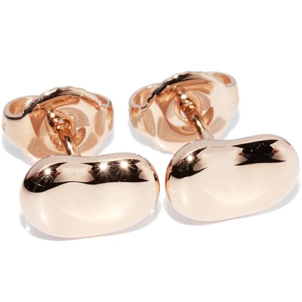 ティファニーリングピアス片方 ティファニー ピアス K18PG エルサペレッティ ビーンズピアス 幅9ミリ