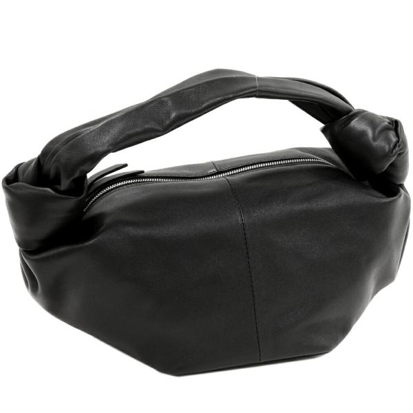 ボッテガヴェネタ ハンドバッグ ダブルノット ミニバッグ カーフ 黒