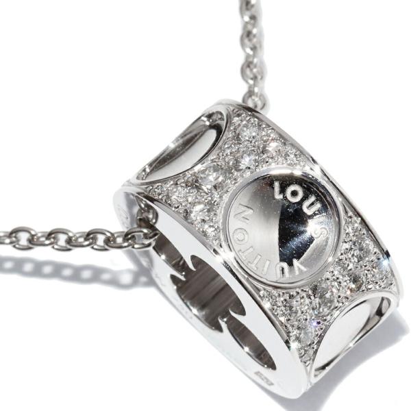 LOUIS VUITTON ルイヴィトン ペンダントネックレス K18WG パヴェ LOUIS VUITTON ルイヴィトン ペンダントネックレス K18WG パヴェ