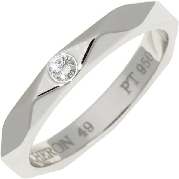 ブシュロン 指輪 Pt950 ダイヤ1P ファセットリング : たかみ質店 Yahoo