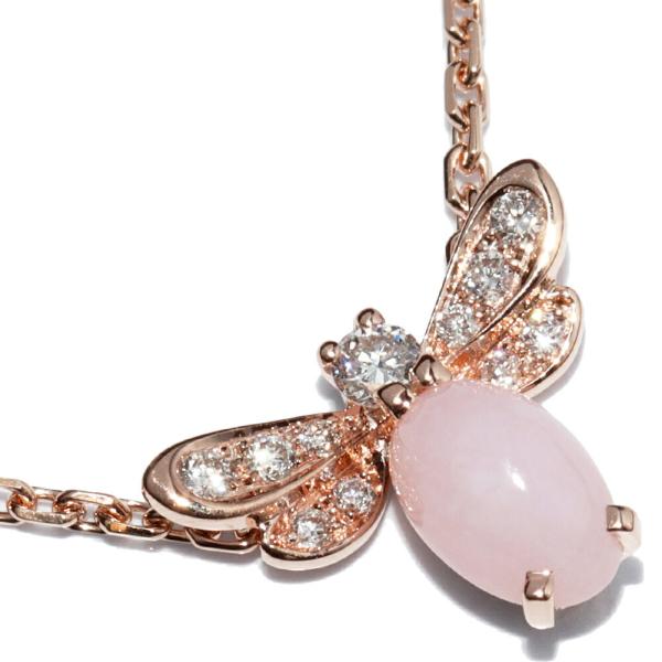 【極美品】 CHAUMET ショーメ ネックレス・ペンダント CHAUMET ショーメ ペンダントネックレス K18PG ピンクオパール