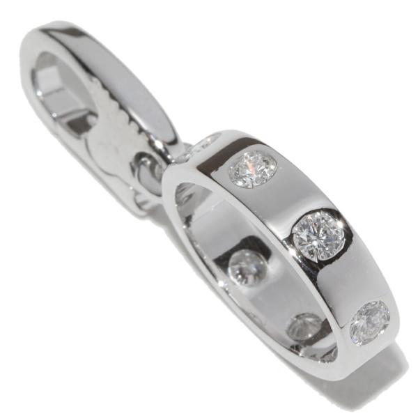 Cartier カルティエ ペンダントトップ K18WG ダイヤ7P ベビー