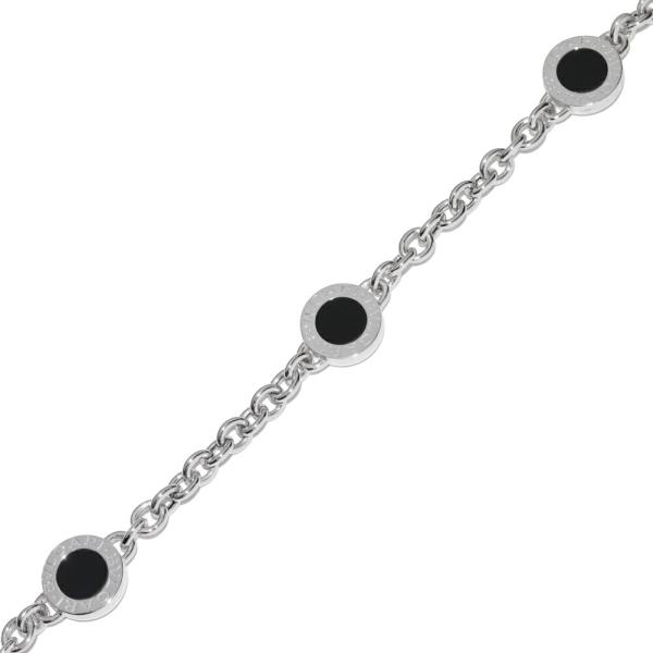 BVLGARI（ブルガリ） ブレスレット K18WG オニキス3P(3モチーフ