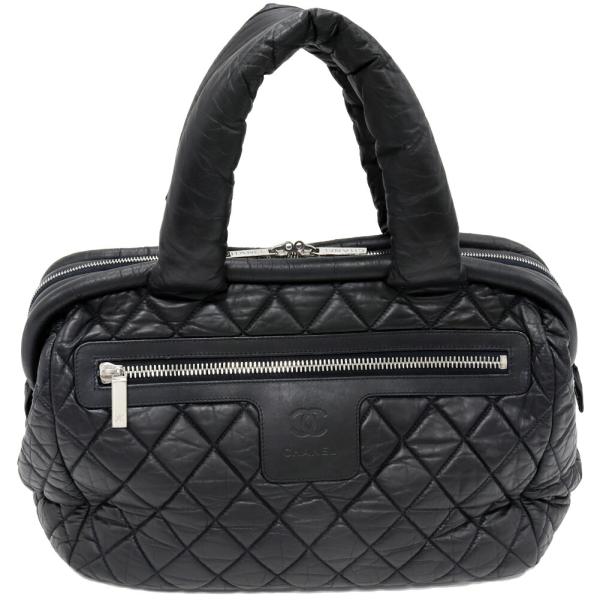CHANEL（シャネル） ハンドトートバッグ コココクーン ボストン レザー