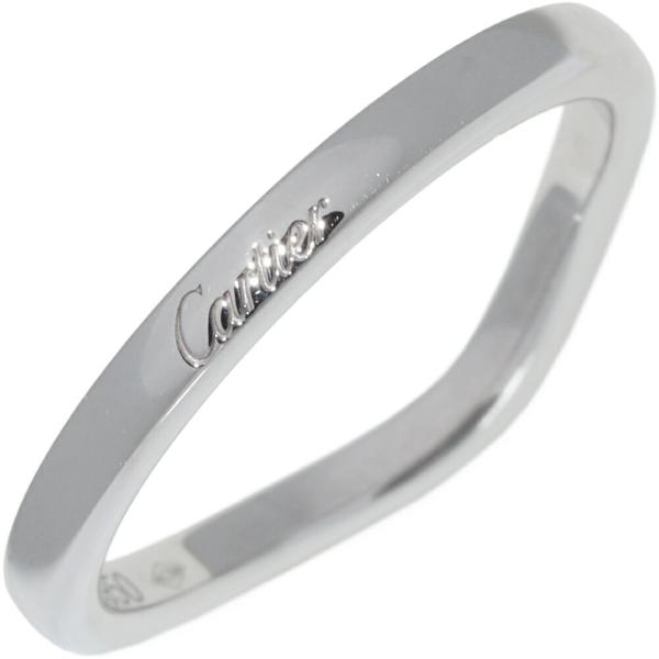 Cartier カルティエ 指輪 Pt950 バレリーナ ウェディングリング 幅2