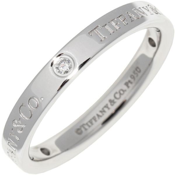 ティファニー 指輪 Pt950 ダイヤ3P(0.07ct) T&CO. バンドリング