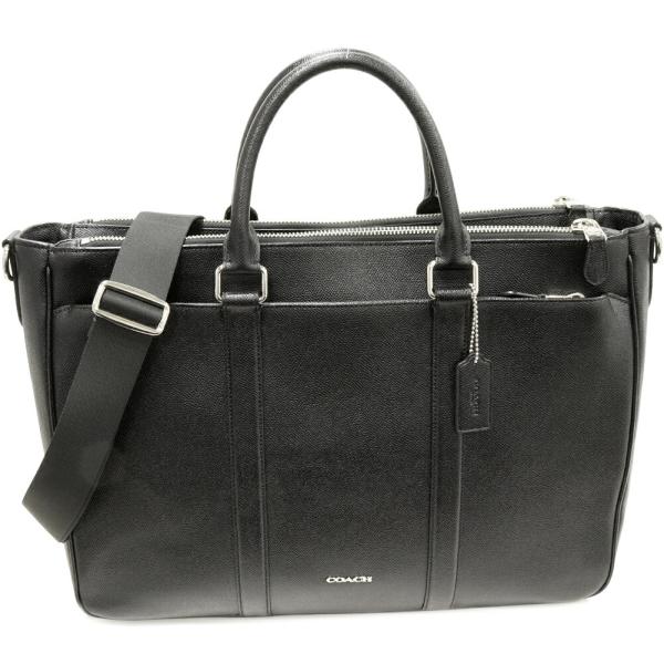 極美品 コーチ メトロポリタン メッセンジャーバッグ ビジネス レザー 黒 中古・古着通販】COACH (コーチ) メトロポリタン レザービジネス