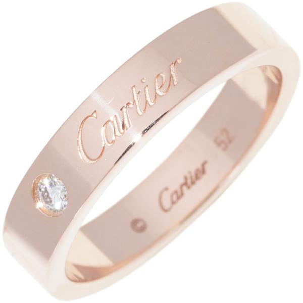 Cartier（カルティエ） 指輪 K18PG ダイヤ1P(0.03ct) Cドゥカルティエ