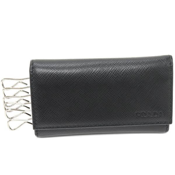 【極美品】 PRADA レザー サフィアーノ キーケース 6連 カードケース 黒 楽天市場】プラダ キーケース 6連 キーフック メタルロゴ