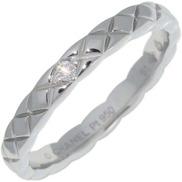 シャネル　3Pダイヤモンド　ココクラッシュ　マリッジ　プラチナリング　PT950 楽天市場】シャネル 指輪 Pt950 ダイヤ1P(0.03ct) ココクラッシュ