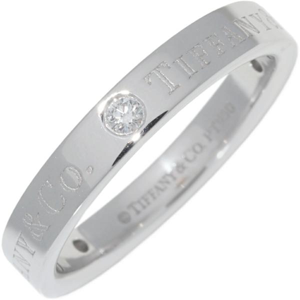 ティファニー 指輪 Pt950 ダイヤ3P(0.07ct) T&CO.バンドリング