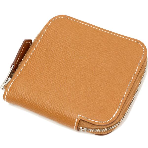 HERMES ゴールドコーム ケース付き エルメス HERMES（エルメス） コインケース アザップ コンパクト ミニ シルク