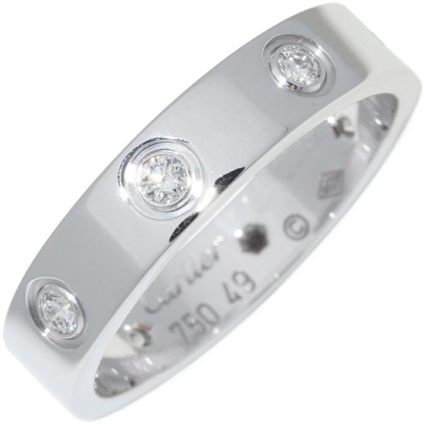 Cartier（カルティエ） K18WG ダイヤ8P(0.19ct) ラブリング スモール 