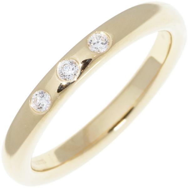 ティファニー 指輪 K18YG ダイヤ3P(0.06ct) エルサペレッティ