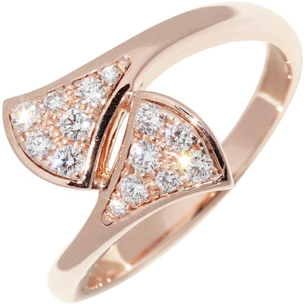 BVLGARI（ブルガリ） 指輪 K18PG ダイヤ14P(0.17ct) ディーヴァ