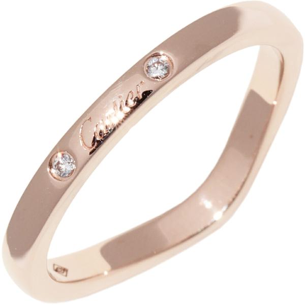 Cartier（カルティエ） 指輪 K18PG ダイヤ3P(0.01ct) バレリーナ