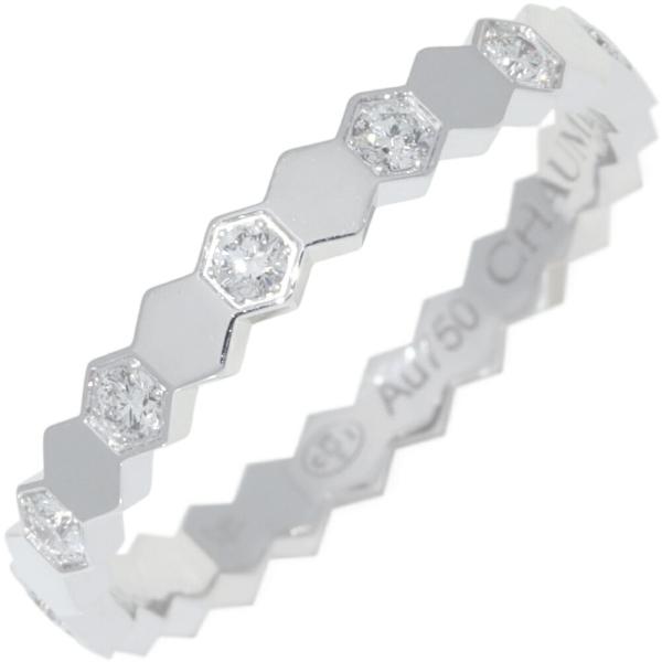 CHAUMET（ショーメ） 指輪 K18WG ダイヤ13P(0.21ct) ビードゥショーメ