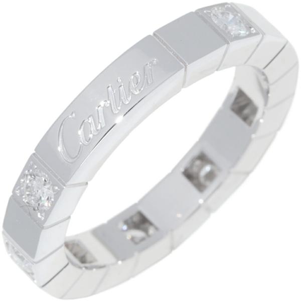 Cartier（カルティエ） K18WG ダイヤ8P ラニエールリング ハーフダイヤ