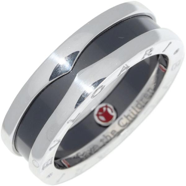 BVLGARI（ブルガリ） 指輪 SV ブラックセラミック B.zero1 ビー