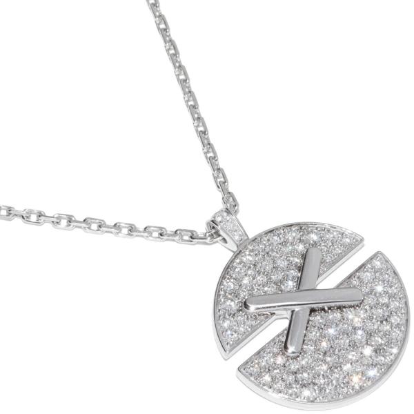 CHAUMET（ショーメ） ペンダントネックレス K18WG ダイヤ94P(計0.73ct