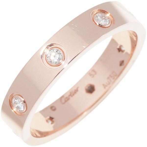 Cartier（カルティエ） 指輪 K18PG ダイヤ8P(計0.19ct) LOVEリング