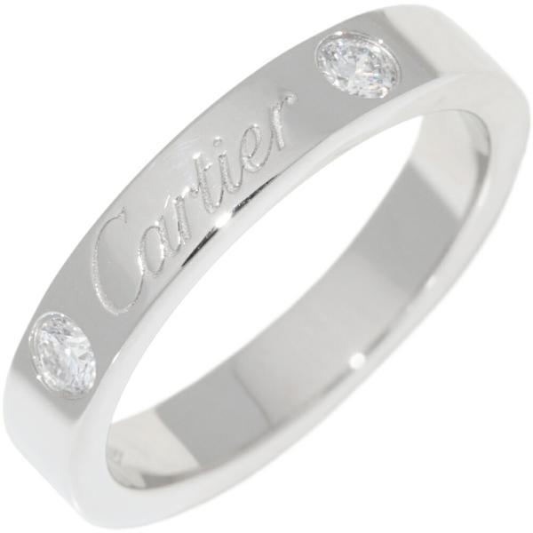 Cartier（カルティエ） 指輪 Pt950 ダイヤ2P(0.07ct) Cドゥカルティエ