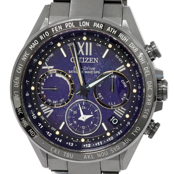 美品　稼動品　CITIZEN シチズン　メンズ　腕時計　クォーツ　チタニウム CITIZEN（シチズン） アテッサ チタニウム技術50周年 コズミックブルー