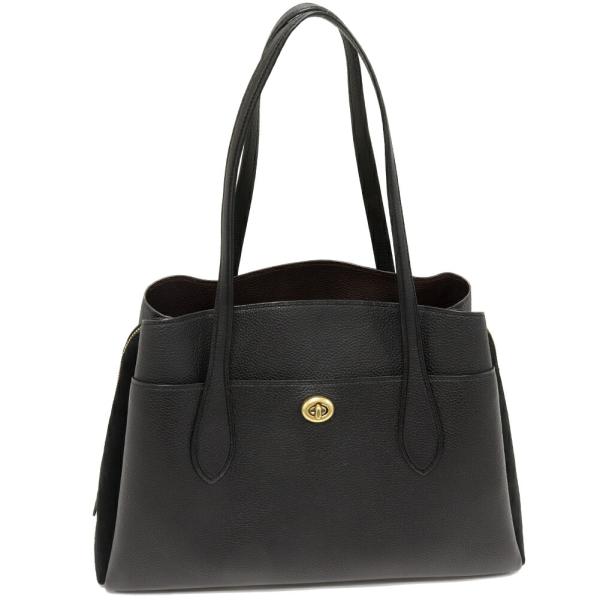 COACH（コーチ） ローラ キャリーオール ペブルレザーxスエード