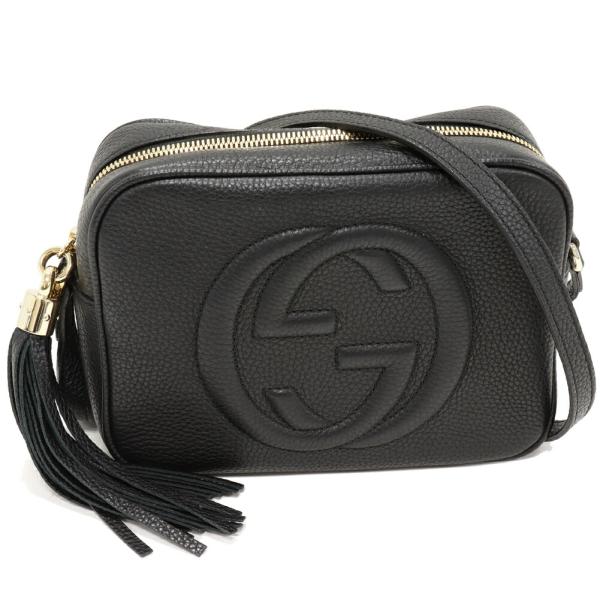 GUCCI（グッチ） ソーホー スモール ディスコバッグ カーフ 黒 308364