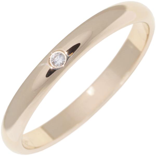 【美品】カルティエ 1895 ウェディングリング 1Pダイヤ Au750 ケース Cartier（カルティエ） K18YG ダイヤ1P(0.01ct) クラシック