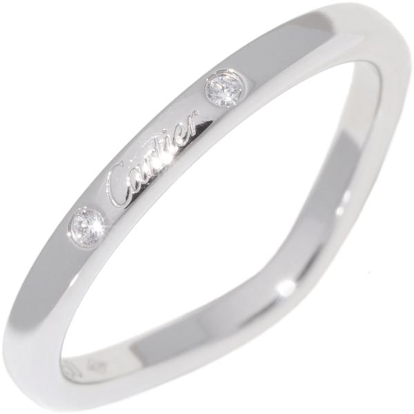 カルティエ リング ダイヤ 3P バレリーナ 55号 Pt950 Cartier（カルティエ） Pt950 ダイヤ3P(計0.01ct) バレリーナ