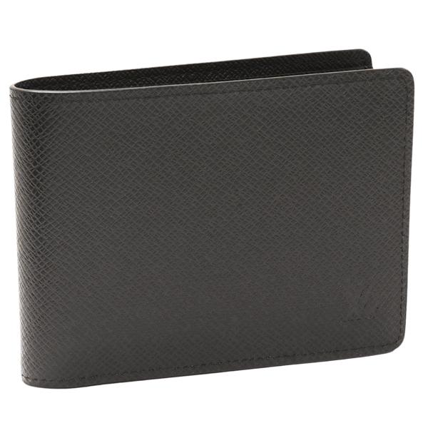 ルイヴィトン タイガ 二つ折り財布 ミュルティプル 小銭入れ無しタイプ 黒 LOUIS VUITTON 【新品】ルイヴィトン VUITTON タイガ 二つ折り
