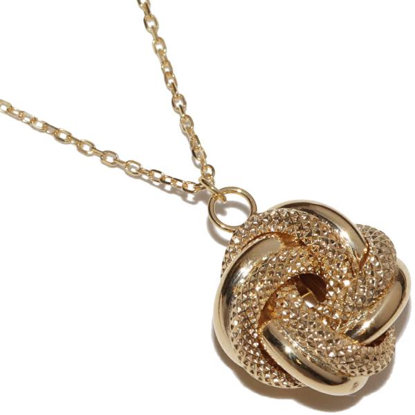 UNOAERRE（ウノアエレ） ペンダントネックレス K18YG ラブノット