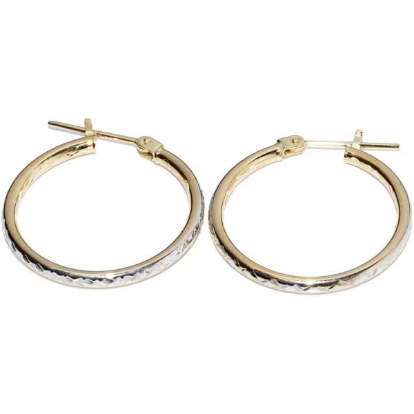 ピアス K18YG K18WG フープピアス : たかみ質店 Yahoo!店 - 通販