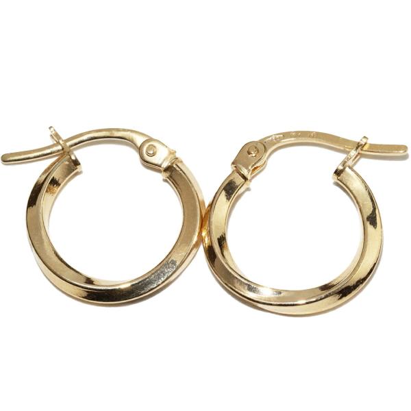 UNOAERRE（ウノアエレ） ピアス K18YG フープピアス : たかみ質店