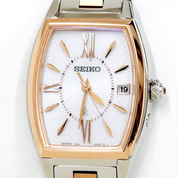 【希少】SEIKO ルキア 腕時計 1B32-0AD0 トノー 電波ソーラー 希少】SEIKO ルキア 腕時計 1B32-0AD0 電波ソーラー トノー
