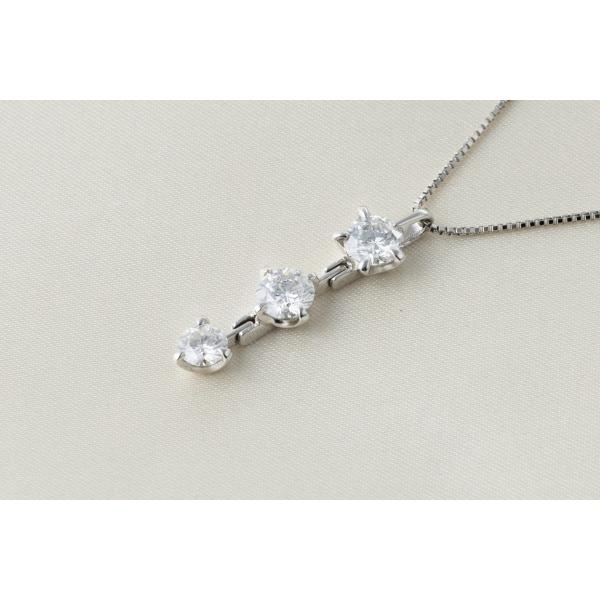 ネックレス 3連天然ダイヤモンド PGL,NO-0103780 : タカモリヤフー店  