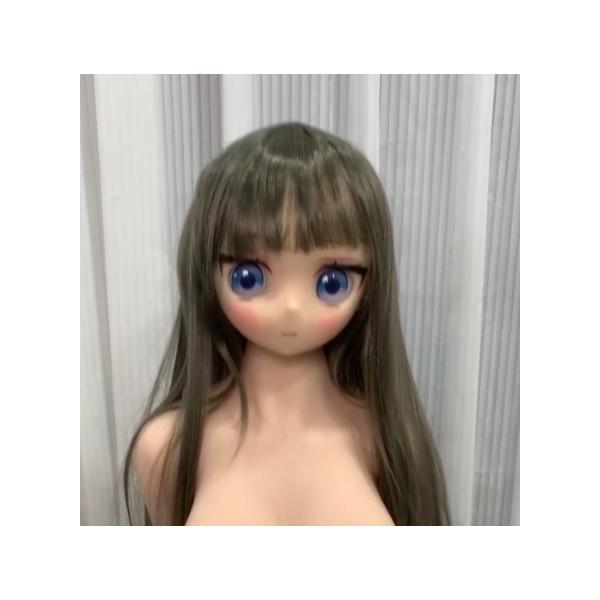 ソフトTPE ヘッド リアルドールマネキンヘッド　ウィッグ付 M16   140-168cmの身長のドールに適する 撮影鑑賞マネキンパーツ13