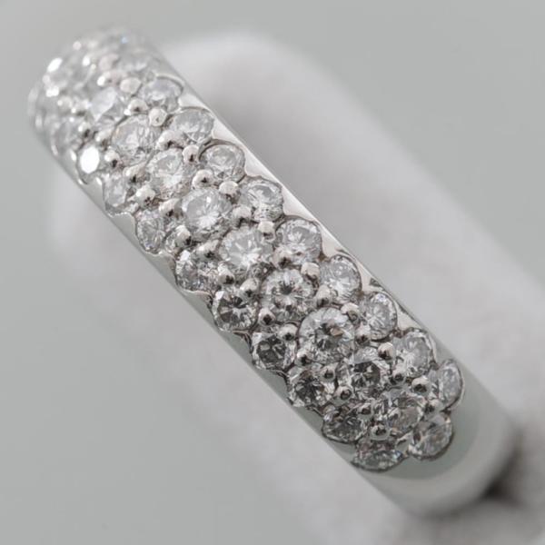 G20】 Pt900 プラチナ900 パヴェダイヤモンド 0.85ct デザイン リング