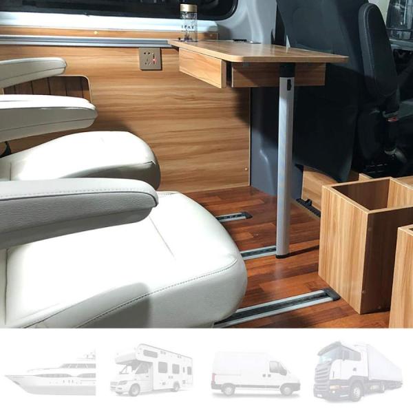 キャンピングカー用ダイニングテーブル、丸型長方形RVサイド キャンピングカー用ダイニングテーブル、丸型長方形RVサイド