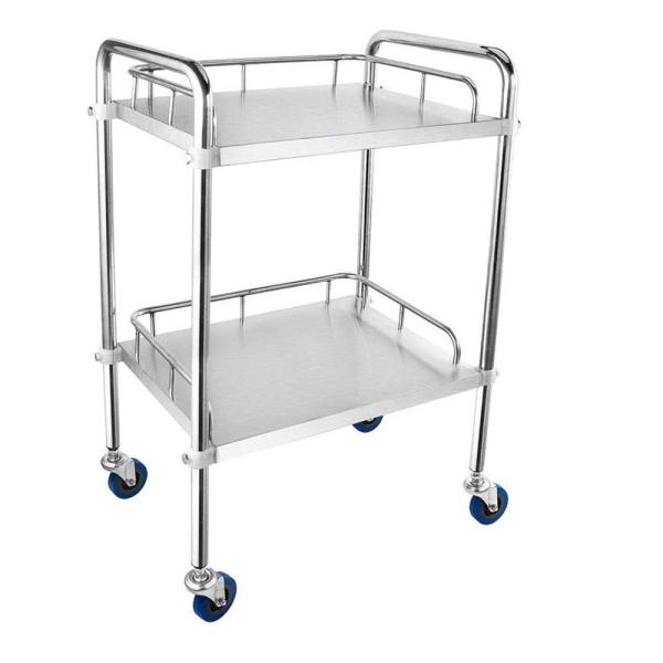 ステンレス ワゴン サ医療ービス カート 2段 組立式 業務用 キッチン