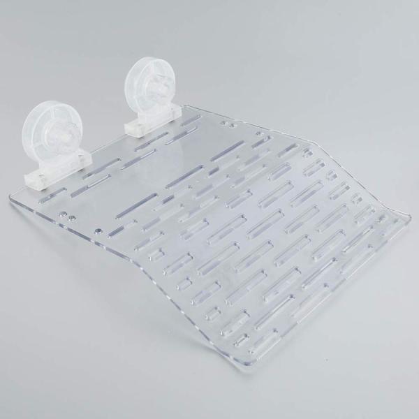 【仕様】サイズ：約20×14.5cm 材質：アクリル パッケージ：1*爬虫類浮島 対象：水棲カメ、その他水棲爬虫類、両生類など。【吸盤式】吸盤式なので、浮島の位置を変えることができます。強い力を持つ吸盤で落下しにくいです。【高品質】高品質の...