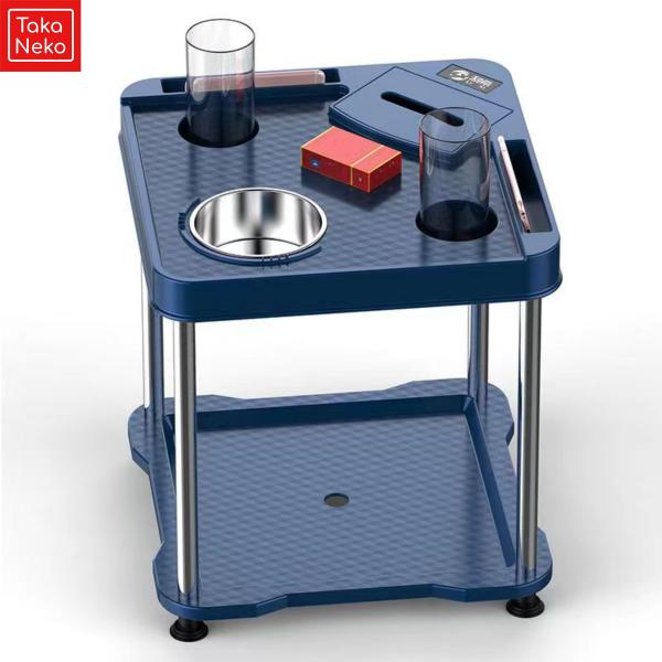 麻雀 サイド テーブル 2個セット 灰皿 ドリンクホルダー 二段タイプ