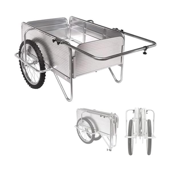 ロングサイズ アルミリヤカー 折りたたみ リヤカー 耐荷重150kg ノーパンク Amazon.co.jp: [THE PRODUCT] アルミリヤカー 折りたたみ式